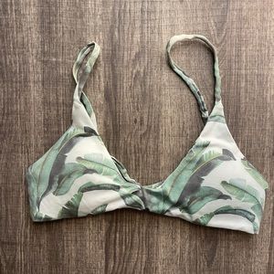 Midori Palm Leaf Bikini Top Small
